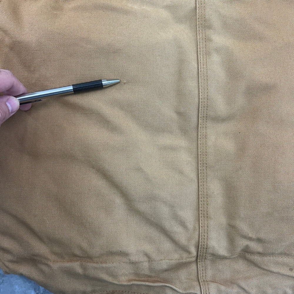 Carhartt Jacket Youth Medium 10 - 12 Diamond Quilted Hooded Faded Brown Boys Kid - Picture 14 of 16